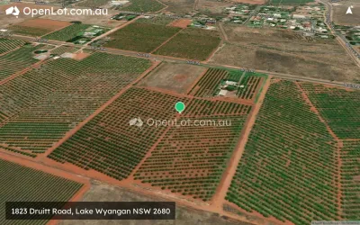 Satellite image for  1823 Druitt Road, Lake Wyangan NSW 2680