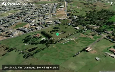 Satellite image for  190-194 Old Pitt Town Road, Box Hill NSW 2765