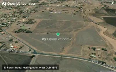 Satellite image for  20 Peters Road, Meringandan West QLD 4352