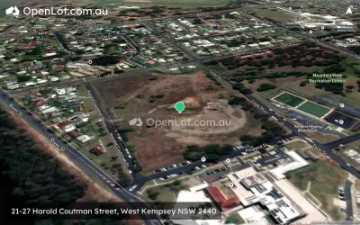 Satellite image for  21-27 Harold Coutman Street, West Kempsey NSW 2440