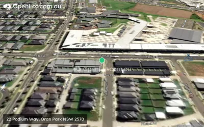 Satellite image for  22 Podium Way, Oran Park NSW 2570