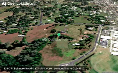 Satellite image for  224-254 Bellmere Road & 173-195 Dobson Lane, Bellmere QLD 4510