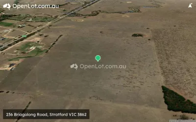 Satellite image for  236 Briagolong Road, Stratford VIC 3862