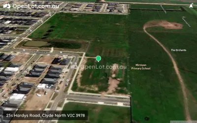 Satellite image for  25s Hardys Road, Clyde North VIC 3978