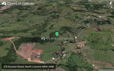 Satellite image for  273 Dunoon Road, North Lismore NSW 2480