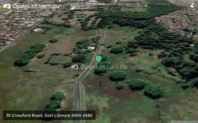 Satellite image for  30 Crawford Road, East Lismore NSW 2480