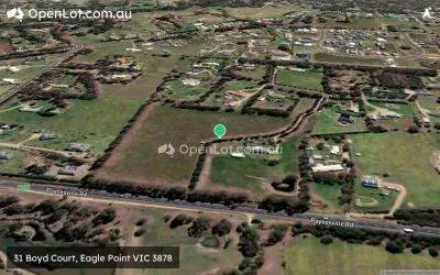 Satellite image for  31 Boyd Court, Eagle Point VIC 3878