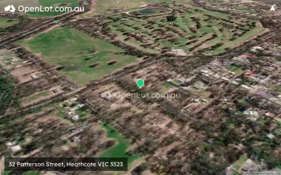 Satellite image for  32 Patterson Street, Heathcote VIC 3523