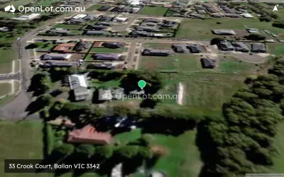 Satellite image for  33 Crook Court, Ballan VIC 3342