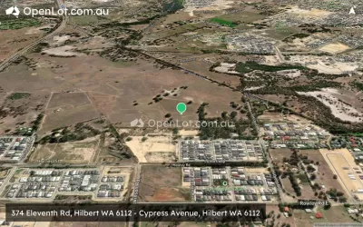 Satellite image for  374 Eleventh Rd, Hilbert WA 6112 - Cypress Avenue, Hilbert WA 6112