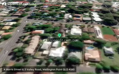 Satellite image for  4 Harris Street & 3 Valley Road, Wellington Point QLD 4160