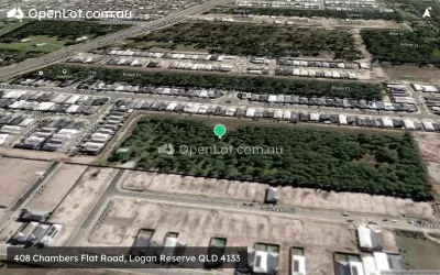 Satellite image for  408 Chambers Flat Road, Logan Reserve QLD 4133