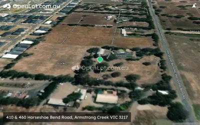 Satellite image for  410 & 460 Horseshoe Bend Road, Armstrong Creek VIC 3217