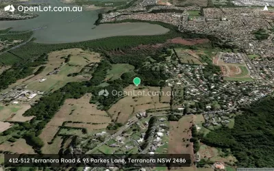 Satellite image for  412-512 Terranora Road & 93 Parkes Lane, Terranora NSW 2486