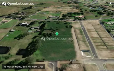 Satellite image for  43 Mason Road, Box Hill NSW 2765