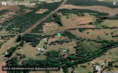 Satellite image for  480 & 485 Bellmere Road, Bellmere QLD 4510