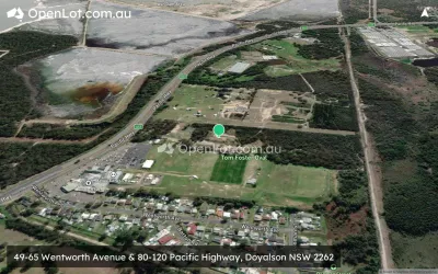 Satellite image for  49-65 Wentworth Avenue & 80-120 Pacific Highway, Doyalson NSW 2262