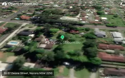 Satellite image for  51-57 Deane Street, Narara NSW 2250