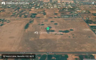 Satellite image for  52 Hairs Lane, Benalla VIC 3672