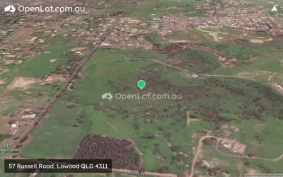 Satellite image for  57 Russell Road, Lowood QLD 4311