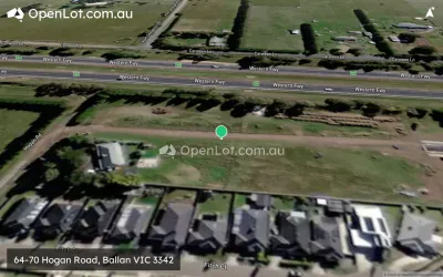 Satellite image for  64-70 Hogan Road, Ballan VIC 3342