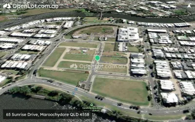 Satellite image for  65 Sunrise Drive, Maroochydore QLD 4558