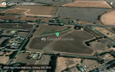 Satellite image for  6555 Hamilton Highway, Cressy VIC 3322