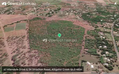 Satellite image for  67 Allendale Drive & 54 Strachan Road, Alligator Creek QLD 4816