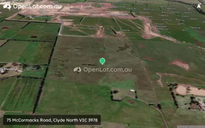 Satellite image for  75 McCormacks Road, Clyde North VIC 3978