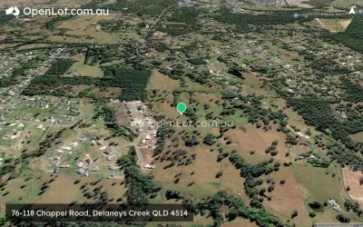 Satellite image for  76-118 Chappel Road, Delaneys Creek QLD 4514