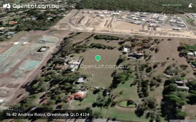 Satellite image for  76-82 Andrew Road, Greenbank QLD 4124