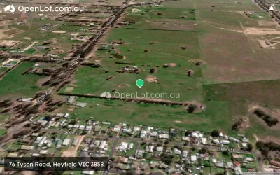 Satellite image for  76 Tyson Road, Heyfield VIC 3858