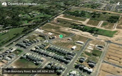 Satellite image for  79-89 Boundary Road, Box Hill NSW 2765