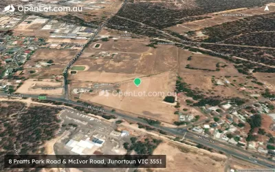 Satellite image for  8 Pratts Park Road & McIvor Road, Junortoun VIC 3551