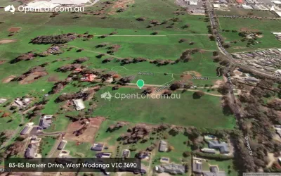 Satellite image for  83-85 Brewer Drive, West Wodonga VIC 3690