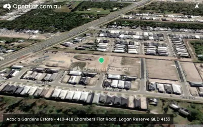 Satellite image for  Acacia Gardens Estate - 410-418 Chambers Flat Road, Logan Reserve QLD 4133