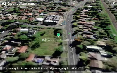 Satellite image for  Alkira Asquith Estate - 487–495 Pacific Highway, Asquith NSW 2077