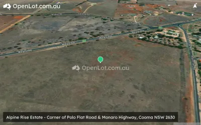 Satellite image for  Alpine Rise Estate - Corner of Polo Flat Road & Monaro Highway, Cooma NSW 2630