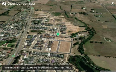 Satellite image for  Arranmore Estate - 62 Howe Street, Miners Rest VIC 3352