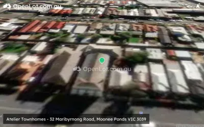 Satellite image for  Atelier Townhomes - 32 Maribyrnong Road, Moonee Ponds VIC 3039
