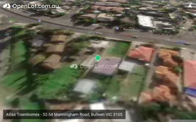 Satellite image for  Atlas Townhomes - 52-54 Manningham Road, Bulleen VIC 3105