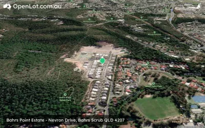 Satellite image for  Bahrs Point Estate - Nevron Drive, Bahrs Scrub QLD 4207
