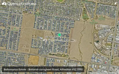 Satellite image for  Ballymanus Estate - Ballarat-carngham Road, Alfredton VIC 3350