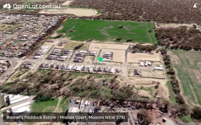 Satellite image for  Barber's Paddock Estate - Marion Court, Moama NSW 2731
