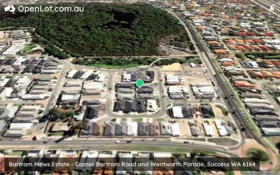 Satellite image for  Bartram Mews Estate - Corner Bartram Road and Wentworth Parade, Success WA 6164
