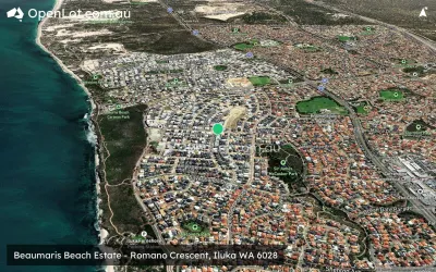 Satellite image for  Beaumaris Beach Estate - Romano Crescent, Iluka WA 6028