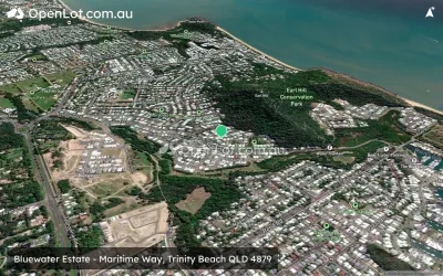 Satellite image for  Bluewater Estate - Maritime Way, Trinity Beach QLD 4879