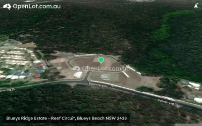 Satellite image for  Blueys Ridge Estate - Reef Circuit, Blueys Beach NSW 2428