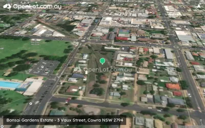 Satellite image for  Bonsai Gardens Estate - 3 Vaux Street, Cowra NSW 2794