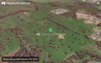 Satellite image for  Boyes Road, Baranduda VIC 3691